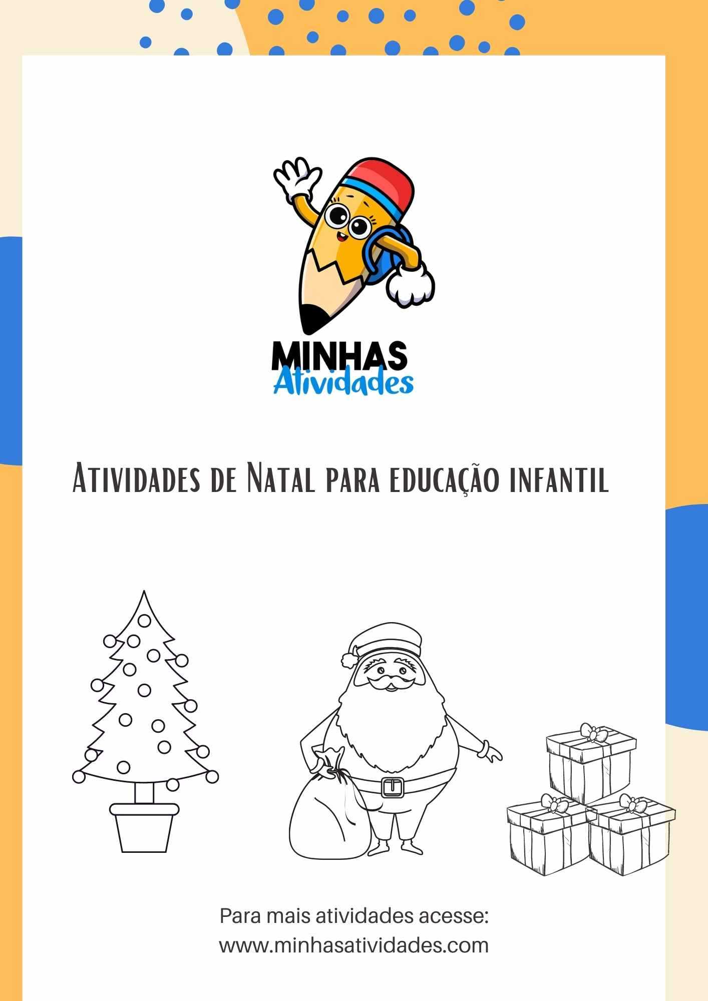 Caderno com 17 atividades de natal para educação infantil