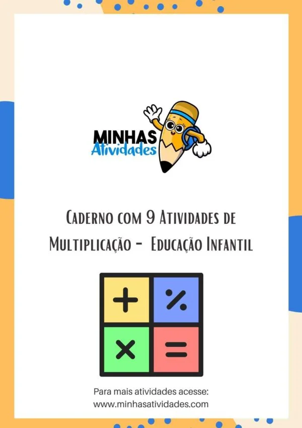 Caderno com 9 Atividades de Multiplicacao Educacao Infantil